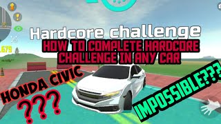 HOW TO WIN HARDCORE CHALLENGE IN CAR SIMULATOR 2 IN ANY CAR|HONDA CIVIC| screenshot 4