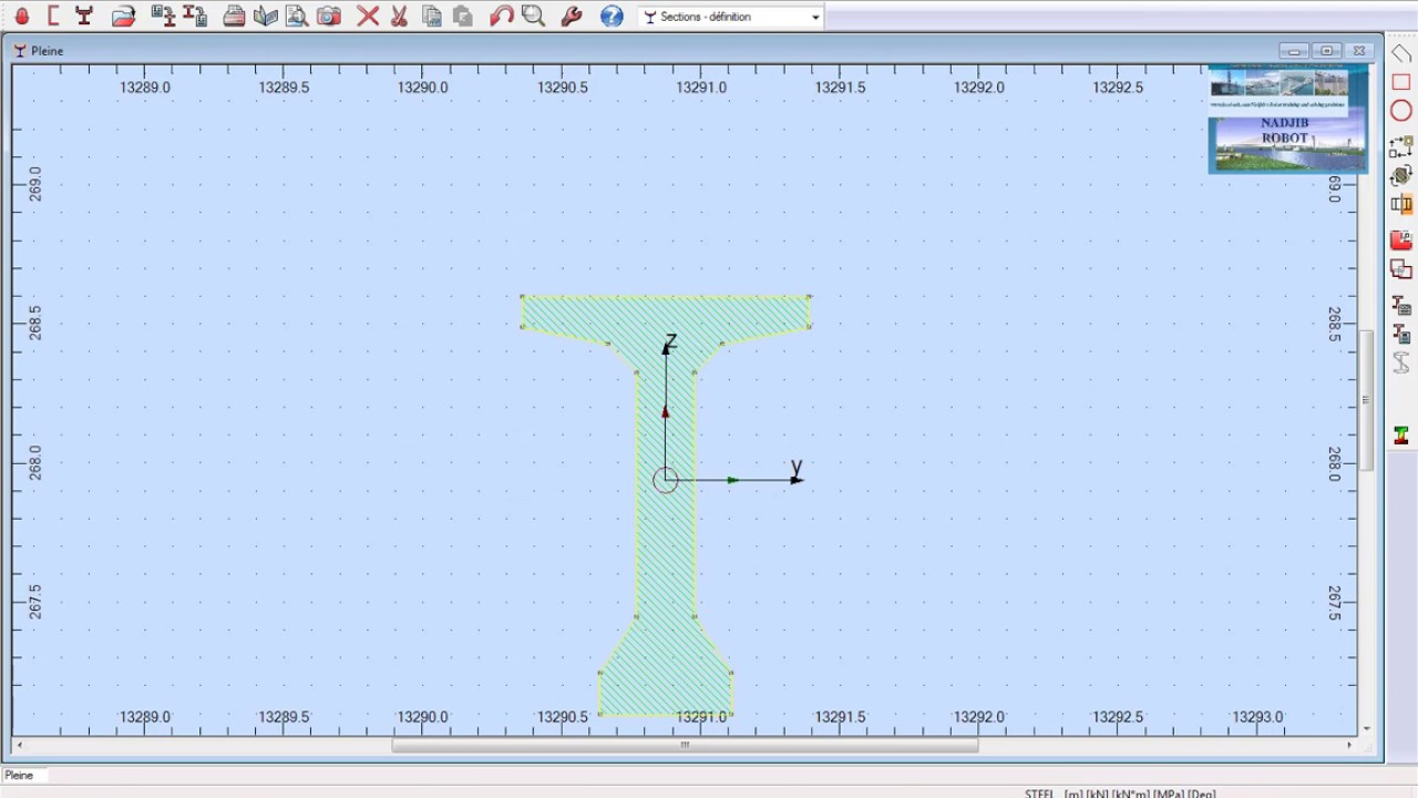 ADD NEW BEAM SECTION TO AUTODESK ROBOT 2014/إضافة مقطع جديد للرافدة أو العمود