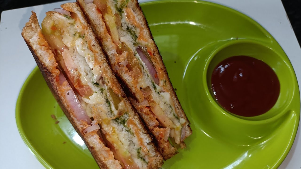 Veg Mayo Grilled Sandwich 🥪 Best Grilled Sandwich 🥪 recipe with me