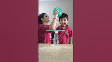 Science experiment with balloon, STATIC ENERGY #experiment #lifehack #science #shorts