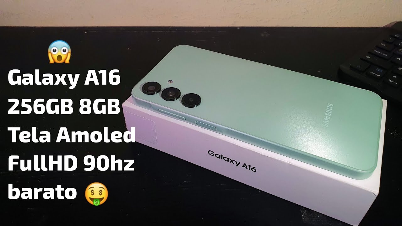 Samsung Galaxy A16 unboxing 😍 256GB Tela Amoled 90hz FullHD