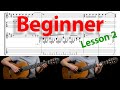 Guitar lesson for beginners - Köttbullar med lingonsylt (Lär dig spela gitarr lektion 2 Song Tabs)