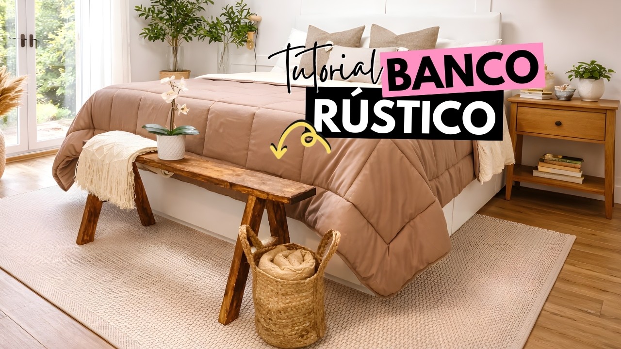 48 horas en mi vida, hago un banco rústico y limpieza