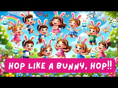 Hop Like A Bunny Hop!! │Nursery Rhymes │Kids Songs │Kids Karaoke │Sing ...