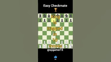10 moves checkmate 🤯 #shorts#gaming#chess#chessgame#chesscom#chesstactics#checkmate#chesspuzzle#king