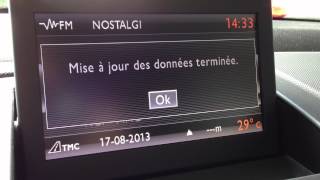 Mise à jour/upgrade du firmware du WIP NAV sur une Peugeot 308 via carte SD