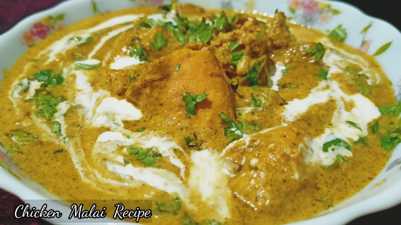 malai chicken kaise banaen malai chicken curry recipe chicken malai