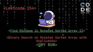 Leetcode 154 | Find Minimum in Rotated Sorted Array II | Leetcode POTD | Binary Search | Hard | DSA