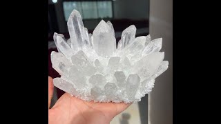 Clear Quartz Crystal Cluster White Quartz Cluster Crystal Décor Meditation Crystal
