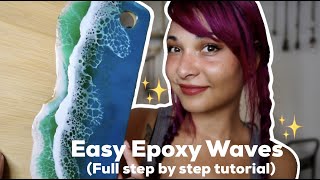 DIY Epoxy Beach Wave Cutting Board (Beginner Friendly Step by Step)