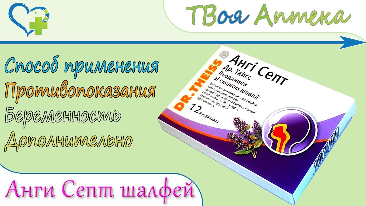 Анги Септ Др.Тайсс (шалфей) показания, описание, отзывы