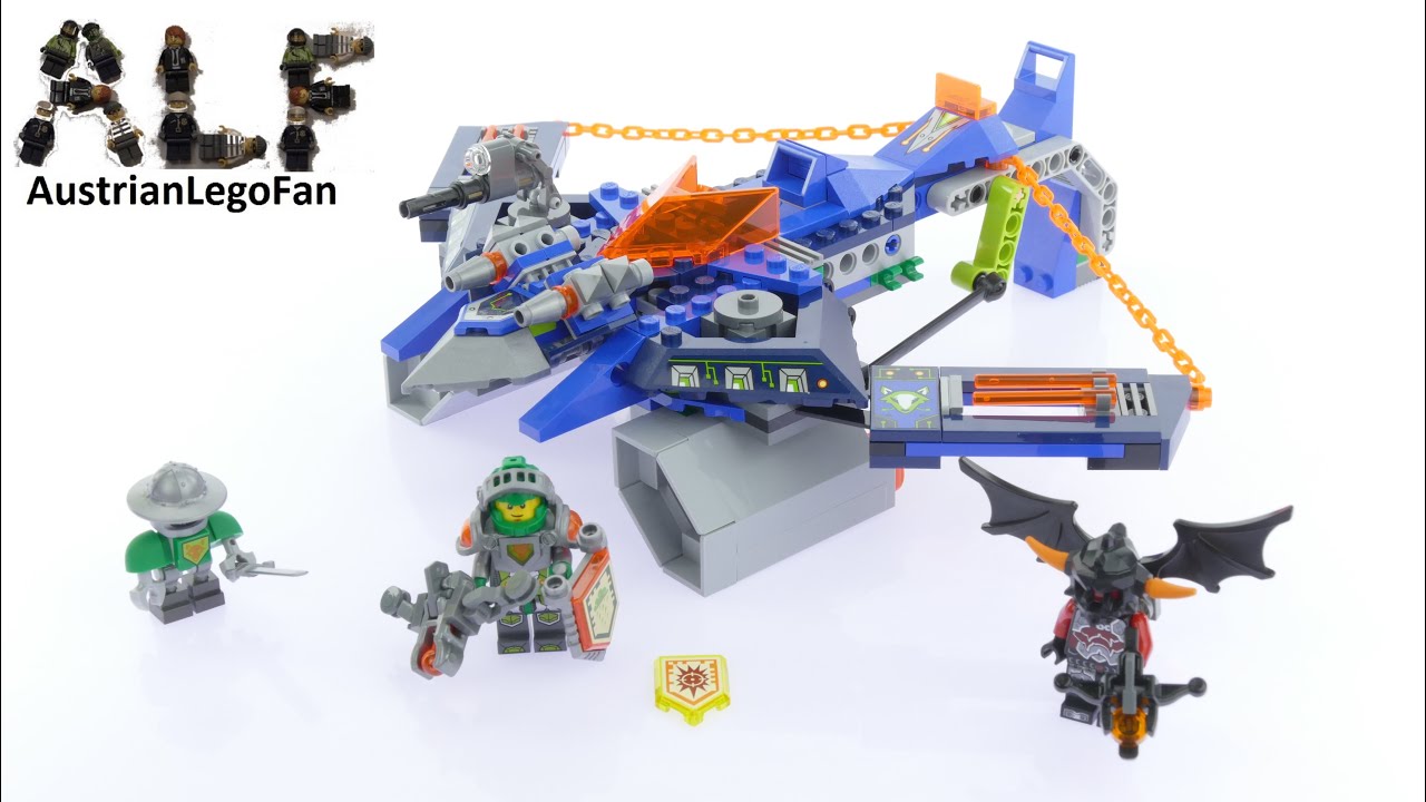 utilfredsstillende jeg læser en bog statsminister Lego Nexo Knights 70320 Aaron Fox´s Aero-Striker V2 - Lego Speed Build  Review - YouTube