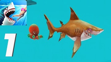 Hungry Shark World - Gameplay Walkthrough Part 1 - Blacktip Reef Shark  (iOS, Android)
