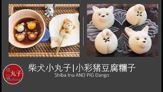 柴犬小丸子|小彩猪豆腐糰子 Shiba Inu AND PIG Dango