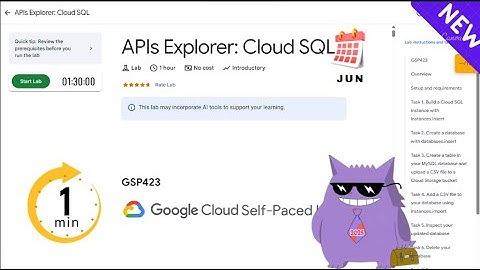 APIs Explorer: Cloud SQL | #2025 | #GSP423 |#qwiklabs |Solution