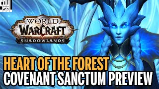 Night Fae Covenant Sanctum | Heart Of The Forest FIRST LOOK - Shadowlands Alpha