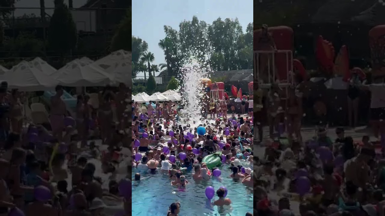 Пенная вечеринка по средам 🥳 pool party in royal holiday palace hotel Antalya 