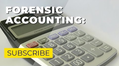 What is Forensic accounting?