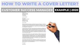 How To Write a Cover Letter For Customer Success Managers? | Example