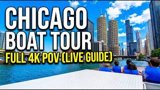 Chicago Architecture Boat Tour Full Tour with Live Guide 4K