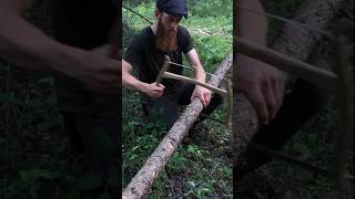 Camp Bench Held Together With Friction #bushcraft #camping #survival