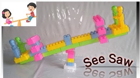 How to make See Saw up and down with blocks || Building blocks || Blocks toys || seesaw up down
