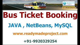 eBusTicket - Bus Ticket Booking System, JAVA and MySQL Installation and Working  Demo Video