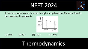A thermodynamic system is taken through the cycle abcda. Work done by the gas along the path bc is?