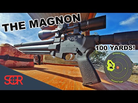 AMAZING 100 YARD ACCURACY! The MAGNON by American Air Arms - EVOL .30 CAL REVIEW