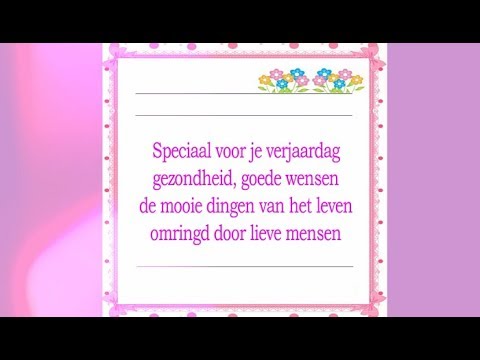 Wonderbaarlijk Verjaardag vrouw || Verjaardagskaart vrouw - YouTube CX-29