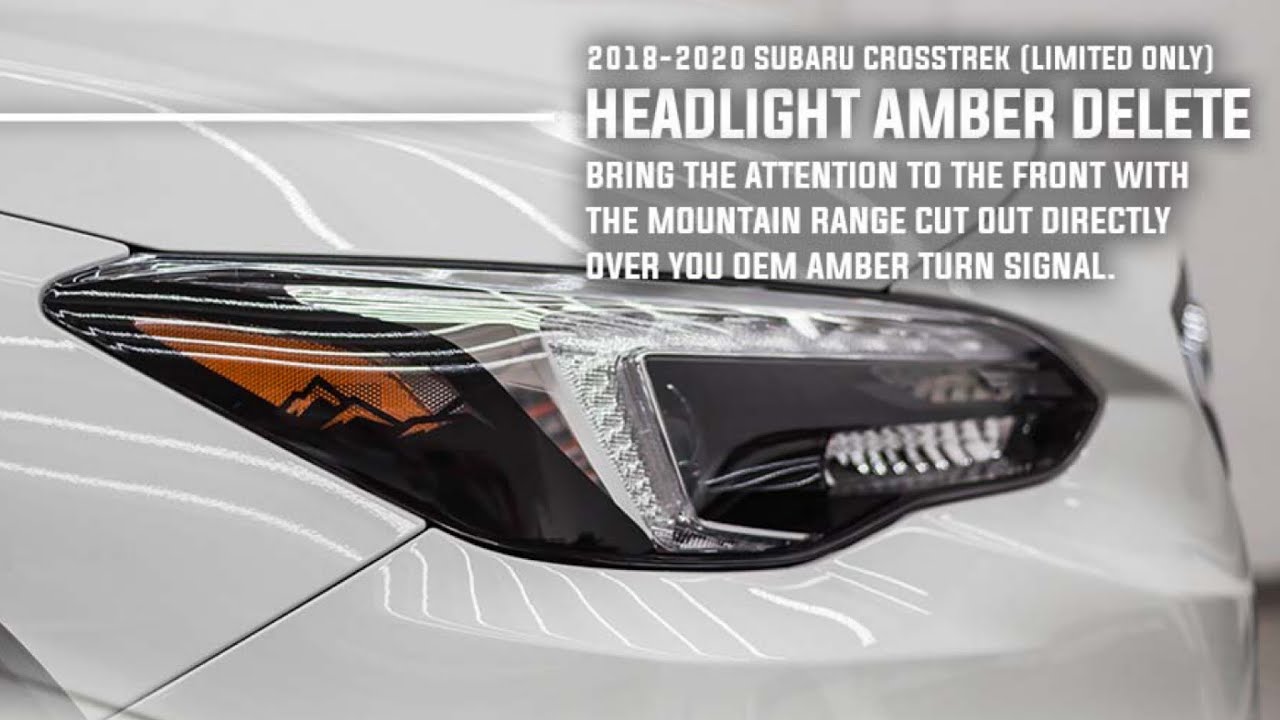 2018-2020 Subaru Crosstrek Vinyl Overlays Install Guide - Reflector Tint Overlays