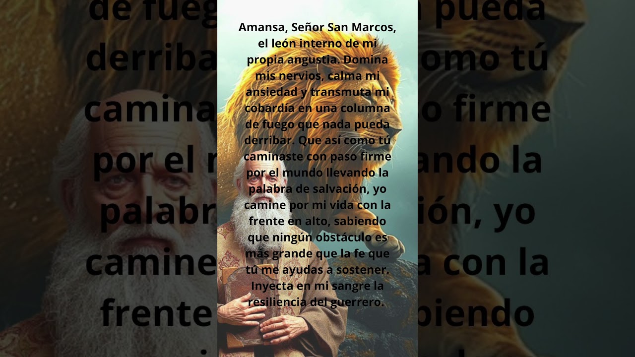 SAN MARCOS DE LEÓN PARA LA FORTALEZA INDOMABLE Y EL VALOR ETERNO