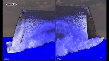 Sailing aerodynamics: Dynamic simulation of the Finn sailing in waves