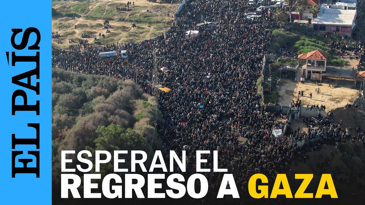 GAZA | Miles de palestinos esperan el permiso de Israel para volver al ...