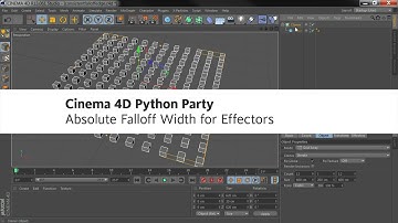 Cinema 4D Python Party - Absolute Falloff Width for Effectors