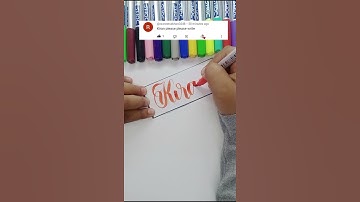 Kiran 🥰 name calligraphy || doms brush pen calligraphy || calligraphy name writing/WhatsApp status💕