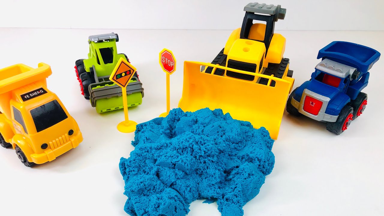 Kids toy construction machinery. Play cars with Koko Baby Toys Kida