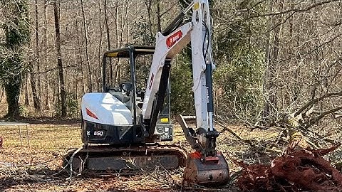 How to operate a bobcat E50 excavator