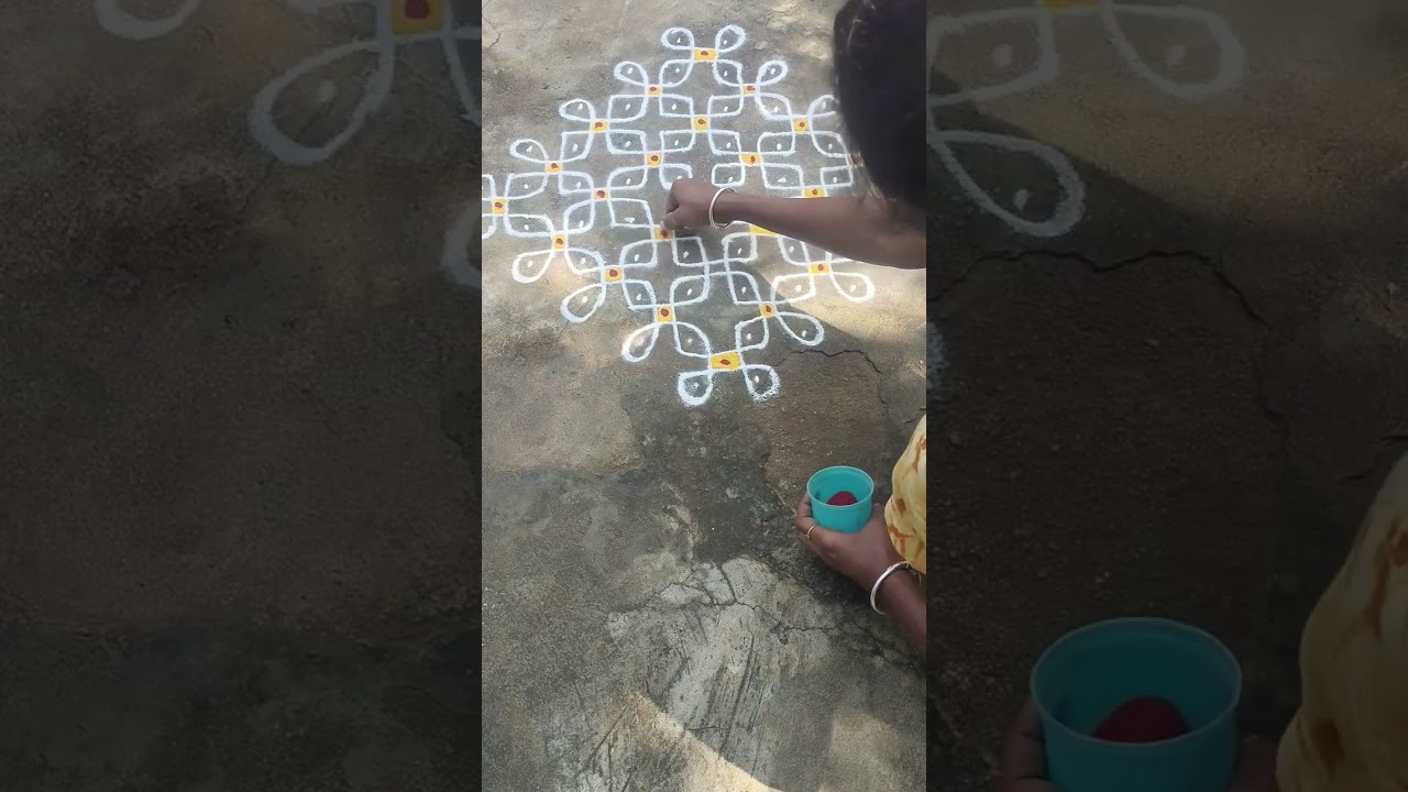 FullvideoSimpleKambikolam10-2@Rangolimagicwithmoni 