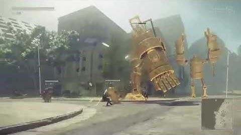NieR Automata: Gameplay Walkthrough: Part 30 - Golden Robots - Route B