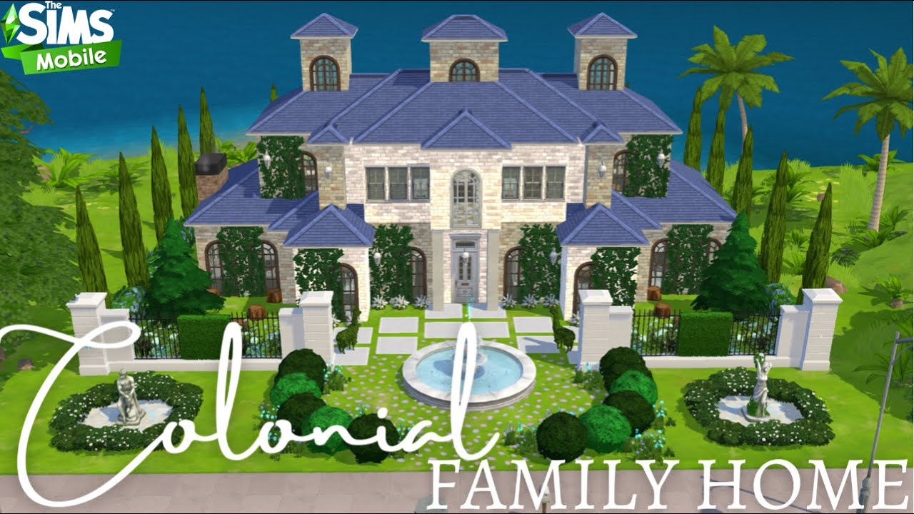 THE SIMS MOBILE • HOUSE BUILD • COLONIAL FAMILY HOME 