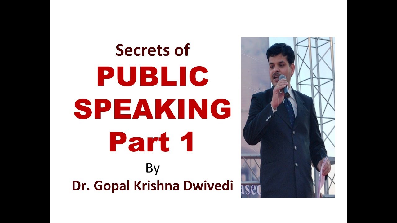 Secrets of Public Speaking by Gopal Krishna Dwivedi भाषण देने की कला