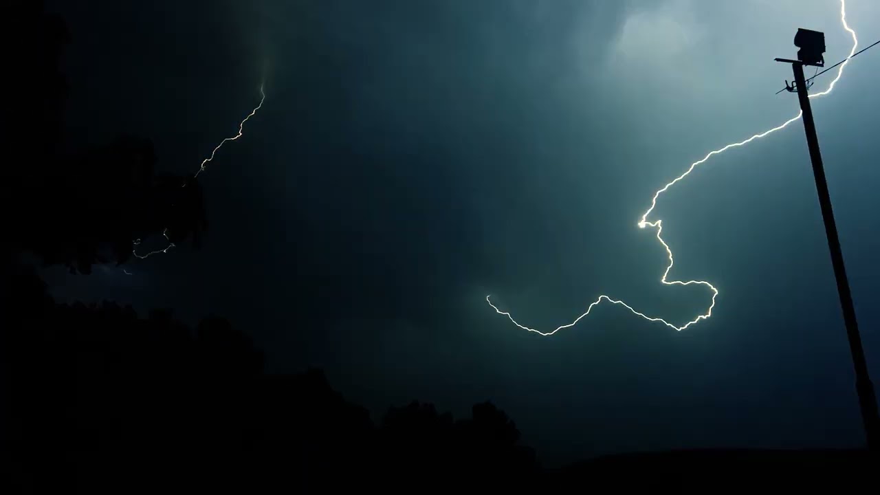 Relaxing Rain and Thunderstorm with Spectacular Lightning – 3 Hours