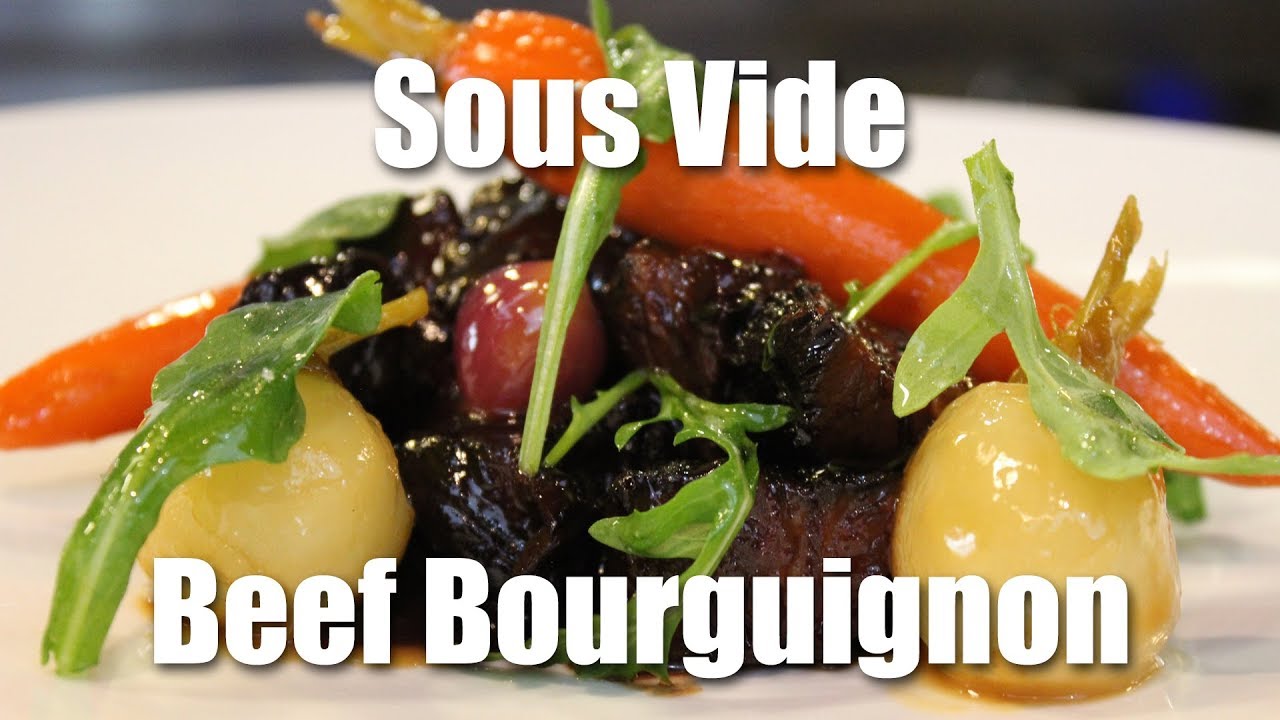 Sous Vide Beef Bourguignon With Glazed Vegetables Youtube