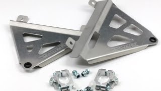 Yamaha yz450f works connection radiator braces installation 