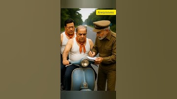 Modi is cutting challans on road in traffic police#modi #traffic #police #politicalcomedy #shorts