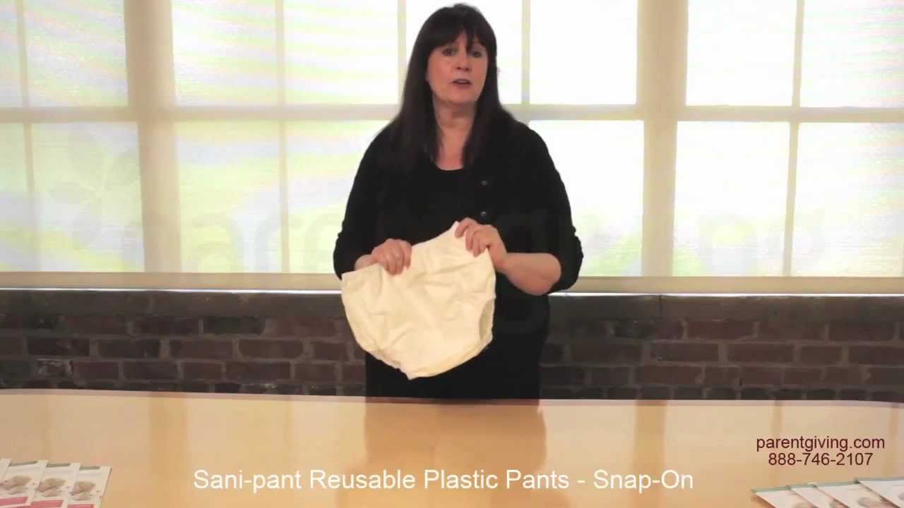 PVC rubber pants as slip-on pants for cloth nappies