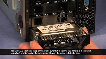 IBM System x3850 X6 installing the 2.5 inch hot swap drives