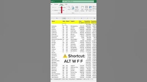 ✅ Learn how to AUTO FREEZE  Rows and Columns in Microsoft Excel #shorts