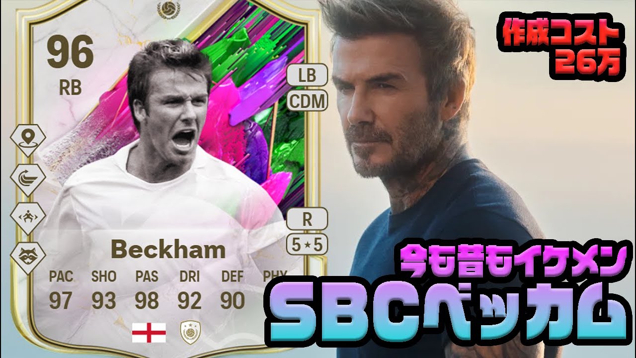 ベッカム(本人) Always Handsome [FC25] SBC Beckham Player Review! Creation cost